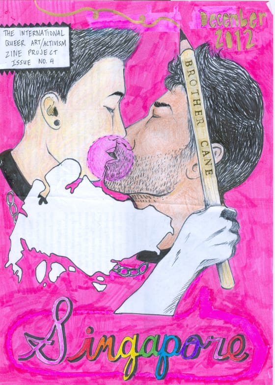 Zine cover by Miyuki Baker (episode 17) (click to enlarge)