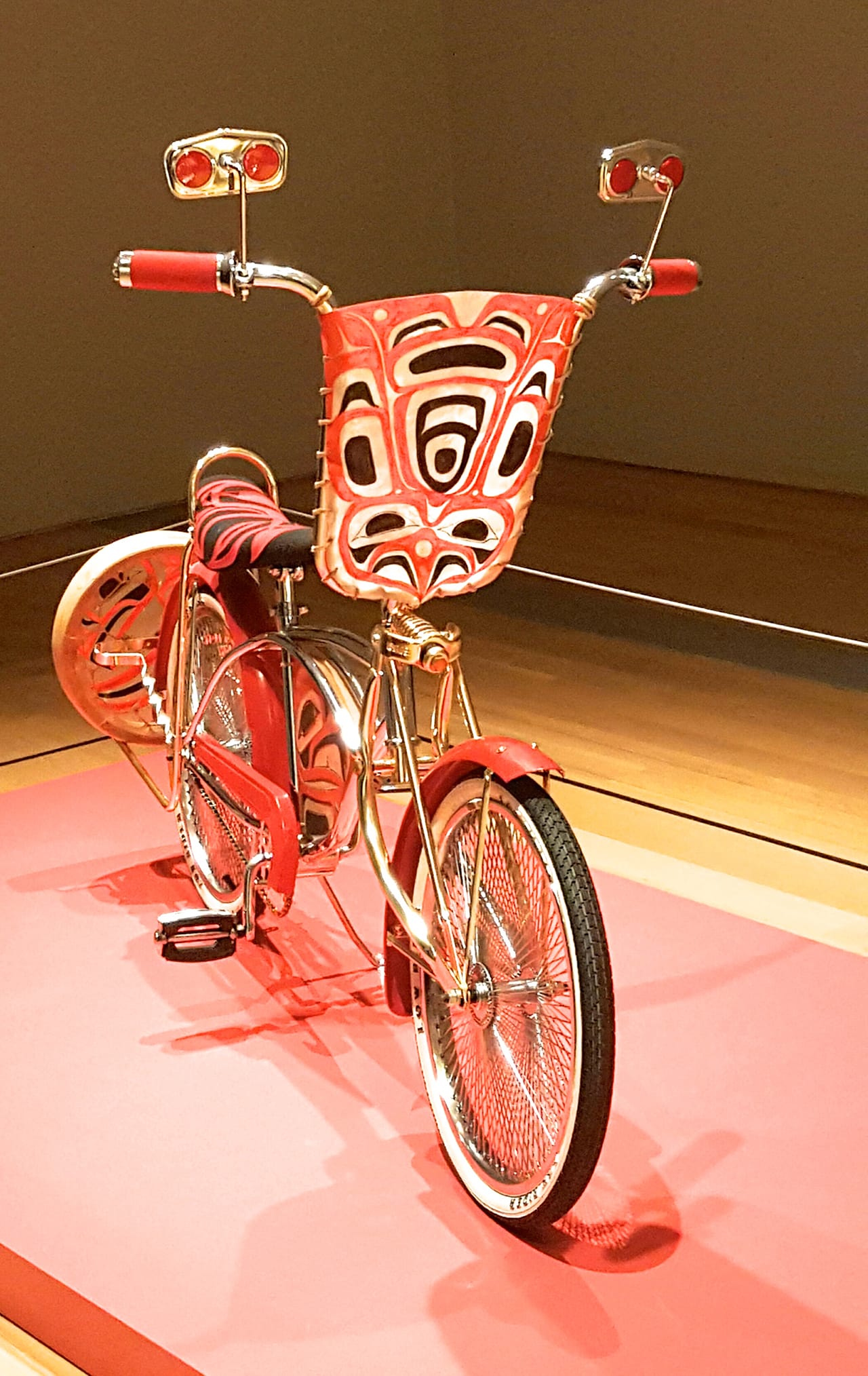 Dylan Miner, "Anishinaabensag Biimskowebshkigewag" (Native Kids Ride Bikes) (click to enlarge)