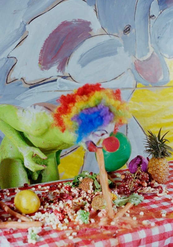 Boadwee, "Barfing Clown" (1990), 28.25 x 21.75 in