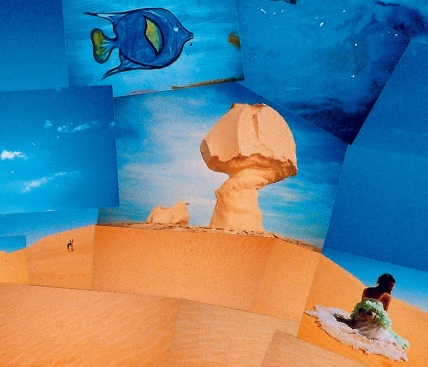 Lara Baladi, detail from "Oum el Dounia" (2000-2007), wool and cotton 