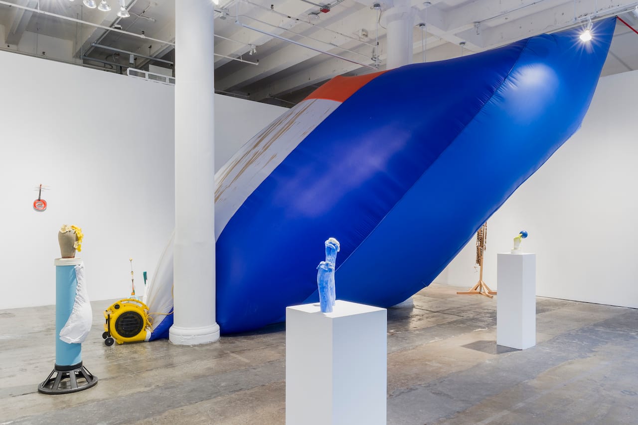 Installation view of "Alula in Blue"