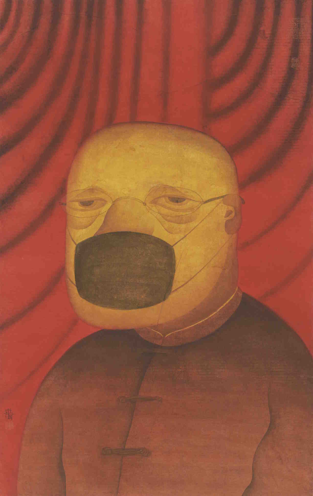 Zhu Wei, "Ink and Wash Research Lecture Series (unfinished)" (2015), ink and color pigment on paper