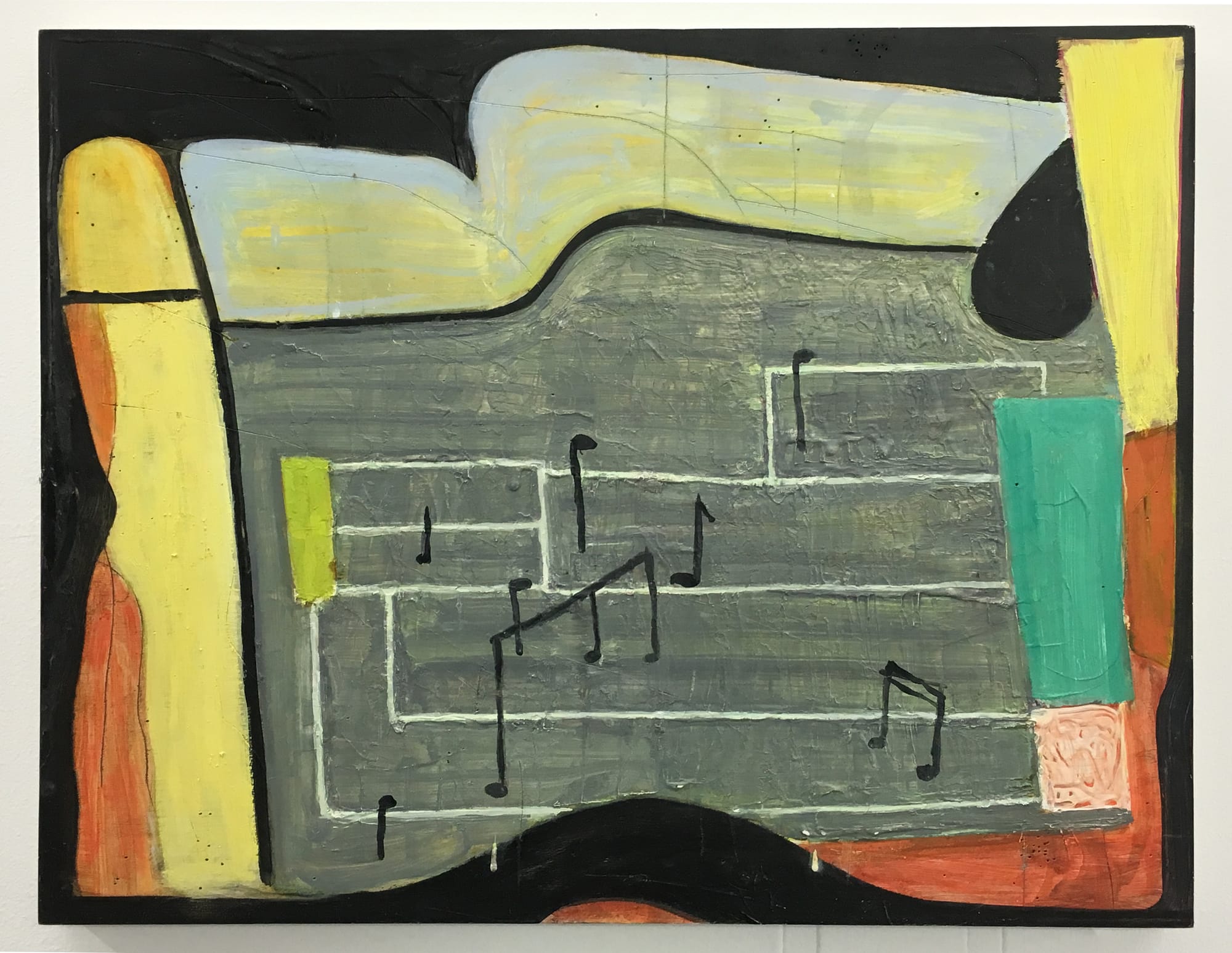 Brenda Goodman, "Untitled (A-15)," 2009, oil on wood, 14 x 18 in. 