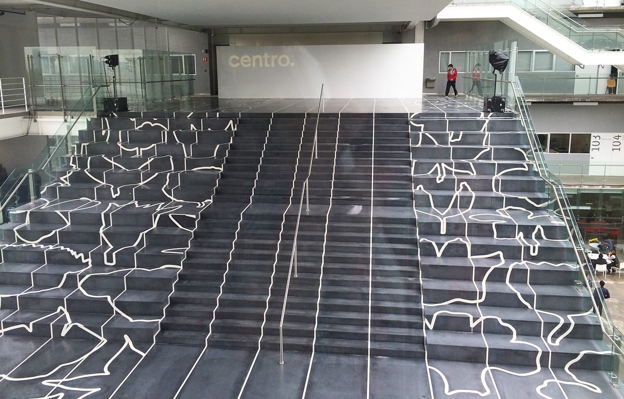 Jan Hendrix's staircase installation is the centerpiece of CENTRO's new campus.