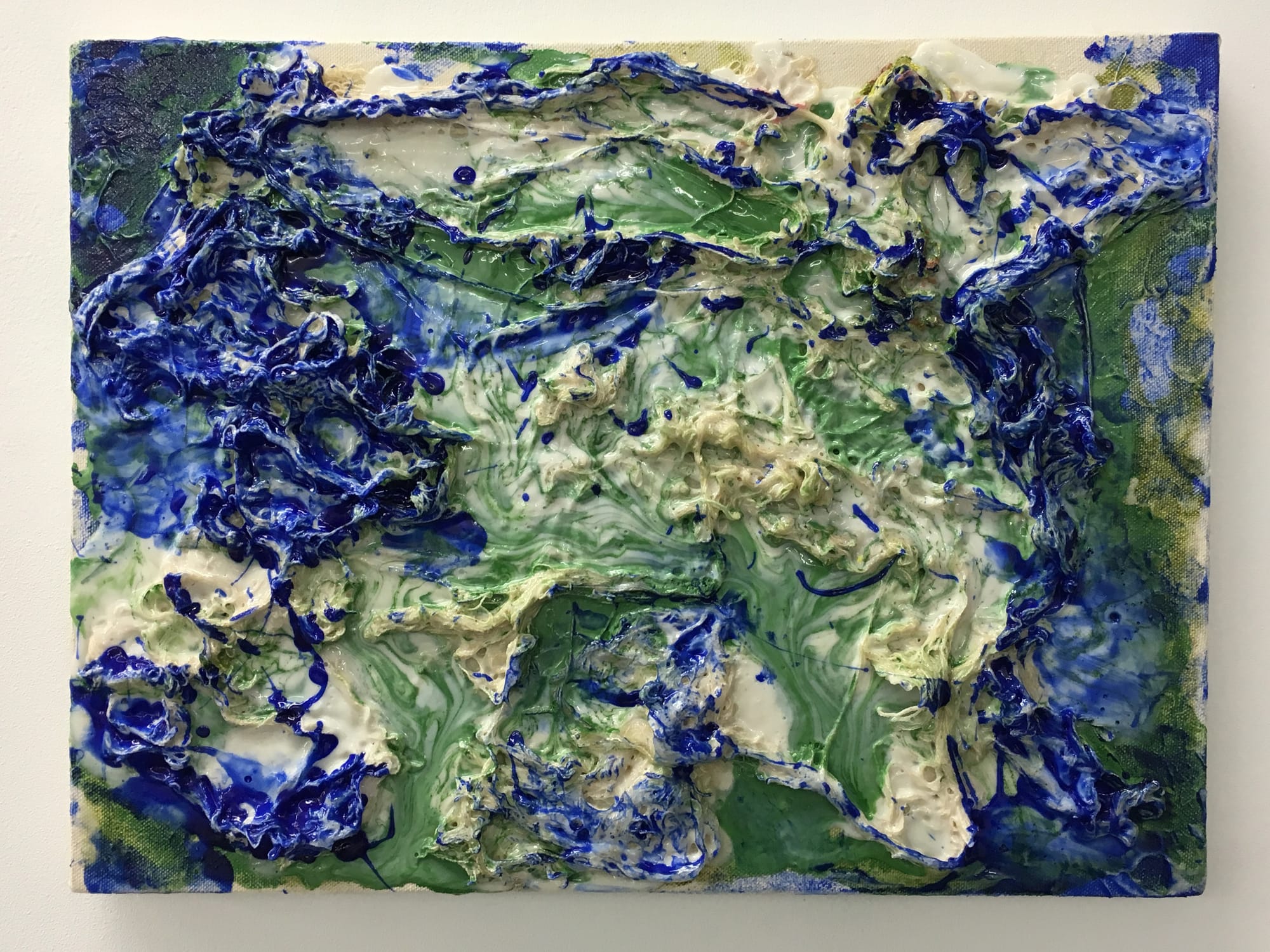 Dona Nelson, "Small Animal Painting," (2014), acrylic and acrylic medium on canvas, 12 x 16 in.