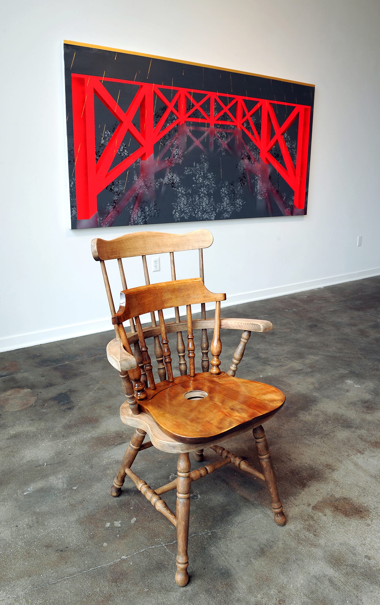 DoubleSeat_WithHole, FenceShoweredInGold2ndview