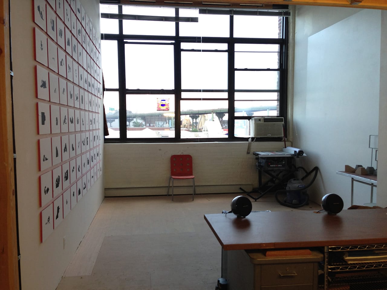 A view of James Cabot Ewart's studio at 75A 10th Street (photo courtesy the artist)