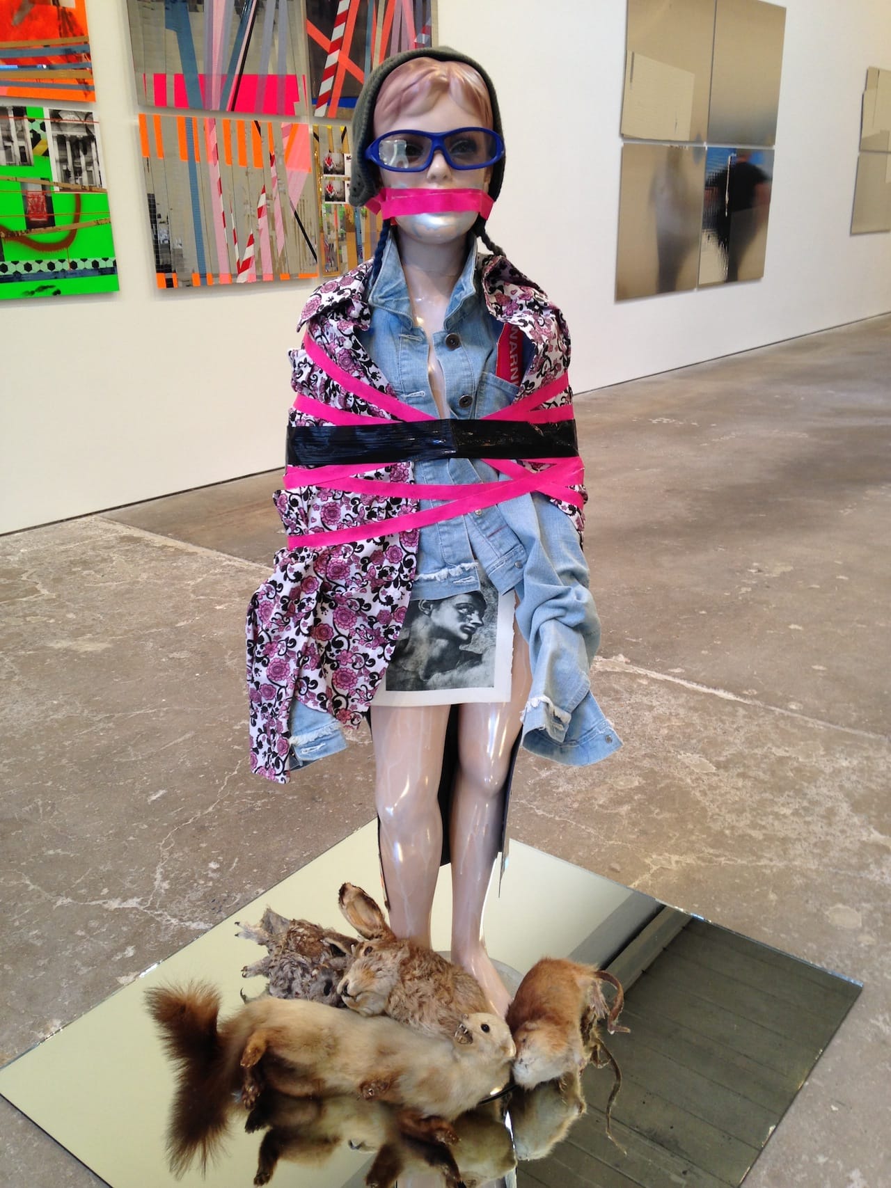 Isa Genzken, "Schauspieler II, 13" (2014) (click to enlarge)