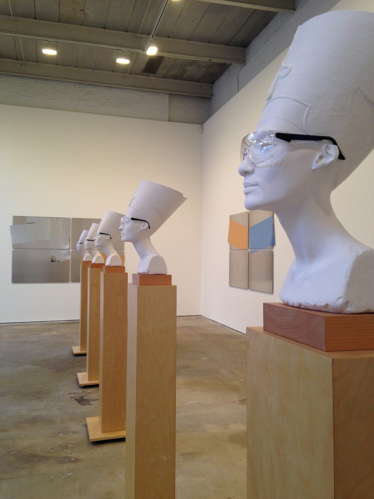 Isa Genzken, works from the 'Nefertiti' series (all 2015) (click to enlarge)