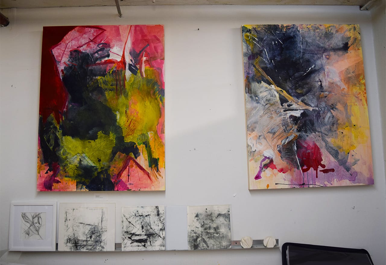 Paintings by Charlotte Corini at 62 18th Street
