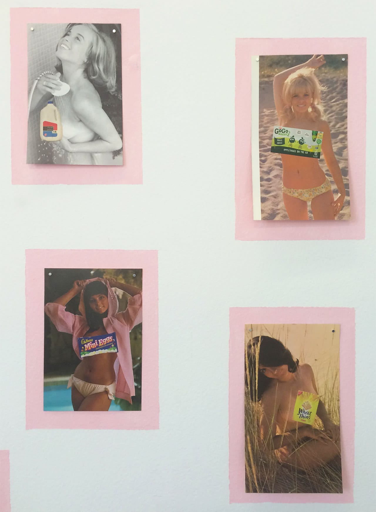 Collages by Karen Mainenti at Brooklyn Art Space (400 3rd Avenue)