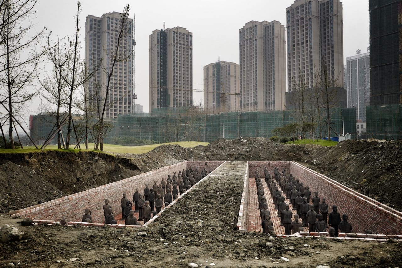The burial plot where the Terracotta Daughters will "sleep" for 15 years. (All images courtesy )