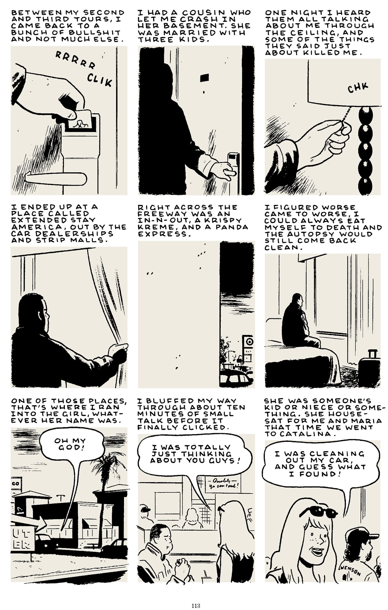 Excerpt from Tomine's 'Killing and Dying' (click to enlarge)