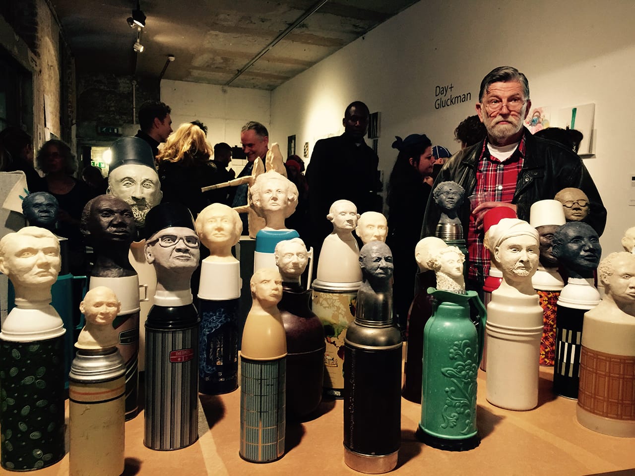 Kathy Taylor's thermal flask sculptures address Britain's legacy of colonialism. (click to enlarge)