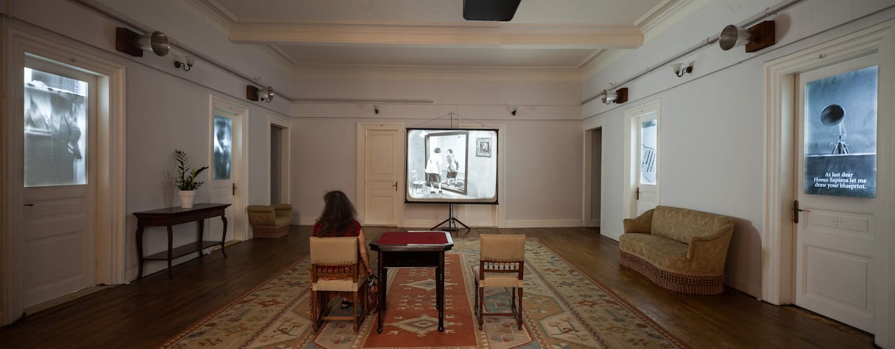 William Kentridge, "O Sentimental Machine" (2015), video installation (photo by Sahir Ugur Eren)