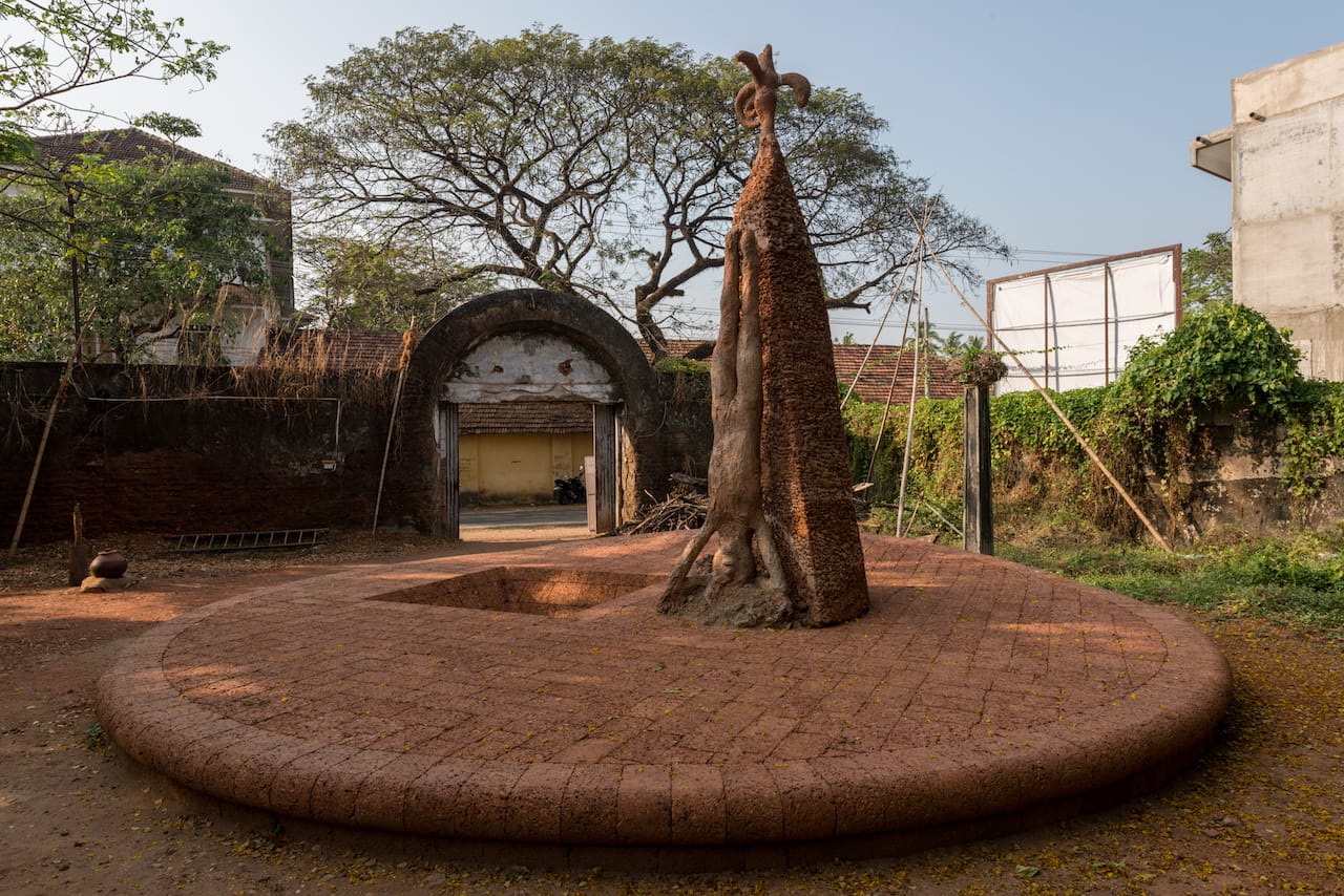 Part of Valsan Koorma Kolleri's installation in Fort Kochi for the 2014 Kochi-Murizis Biennale (photo by Dheeraj Thakur, courtesy the Kochi-Muziris Biennale)