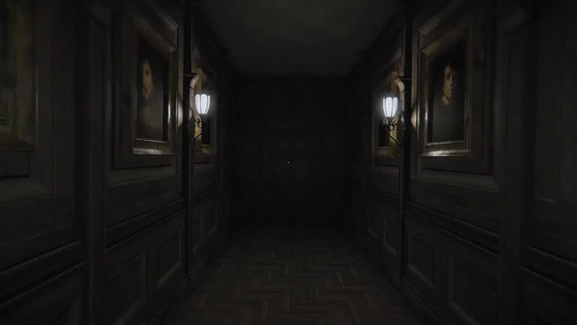 Scene from the game 'Layers of Fear' (GIF by the author, via Bloober Team/YouTube)