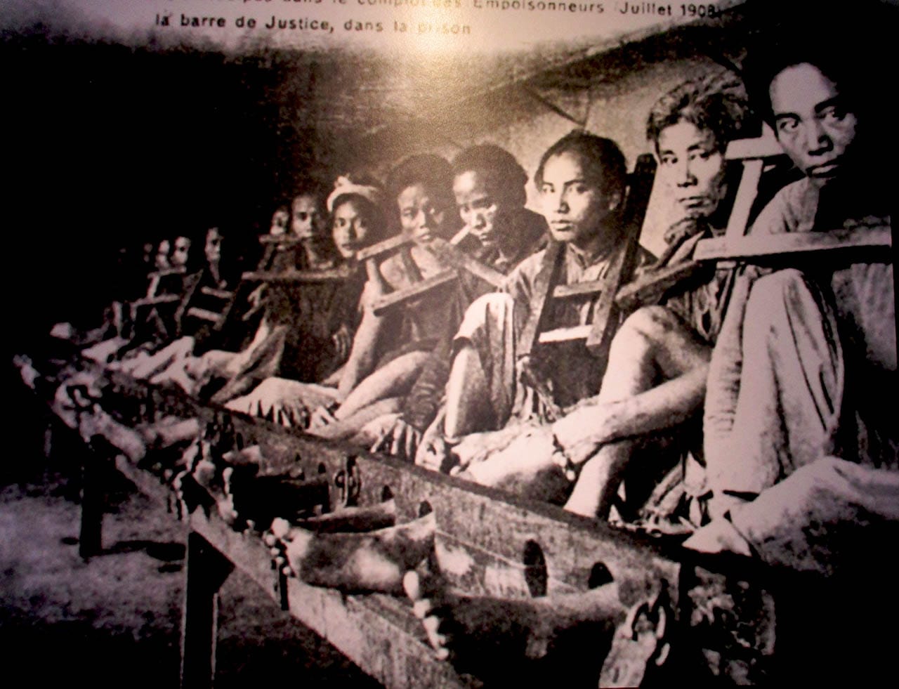 Photograph of actual prisoners courtesy Hoa Lo Museum