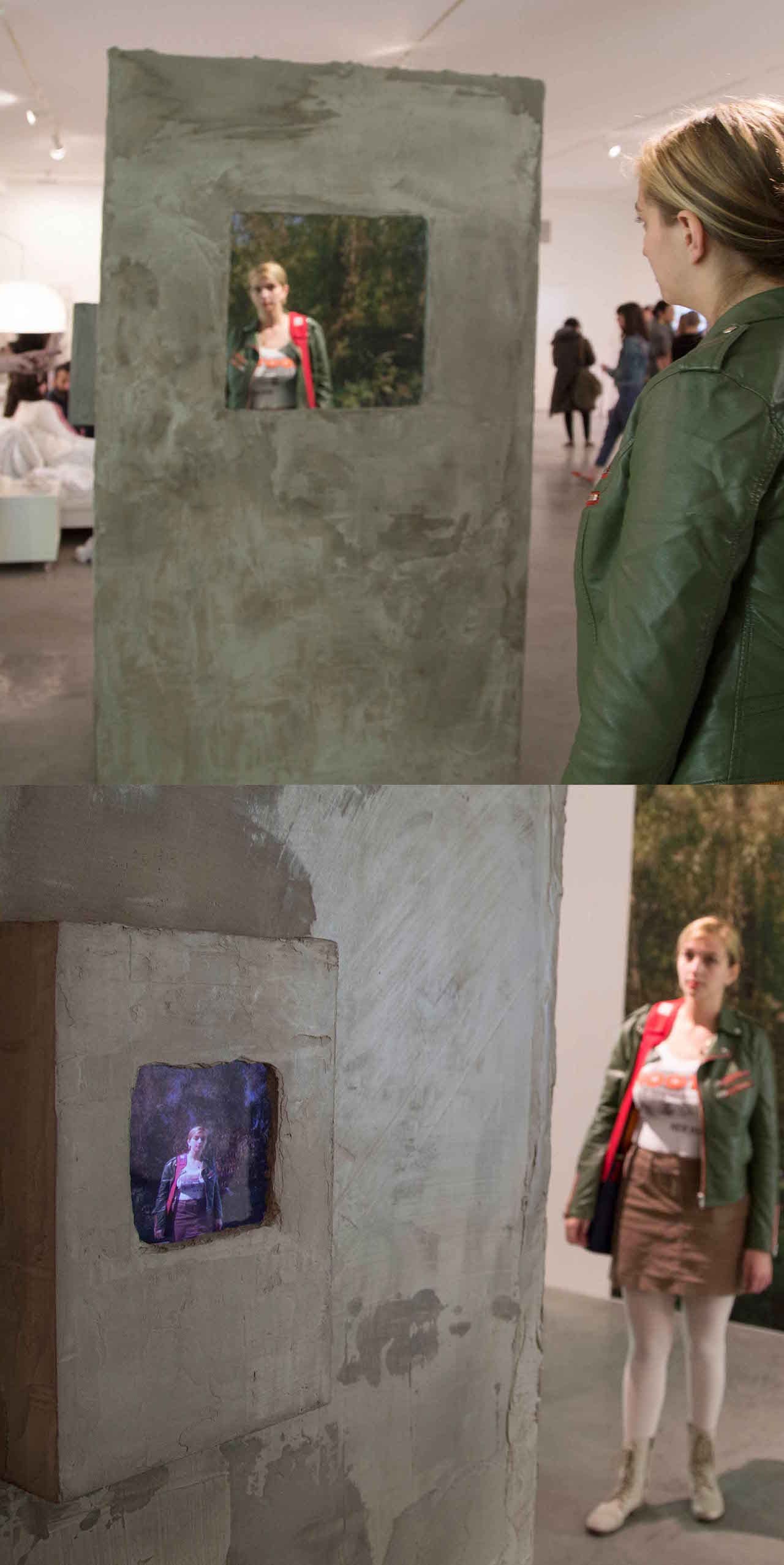 Installation view of Matthew Morrocco's "Self Portrait with David" (all images courtesy the artist)