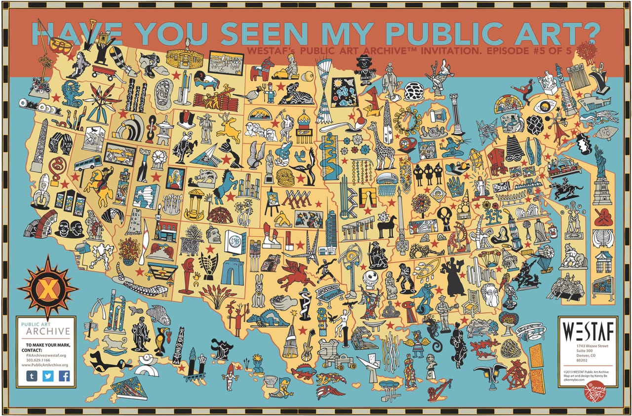 Kenny Be, "Have You Seen My Public Art?" (2013), from 'Mind the Map' (all images © Gestalten 2015)