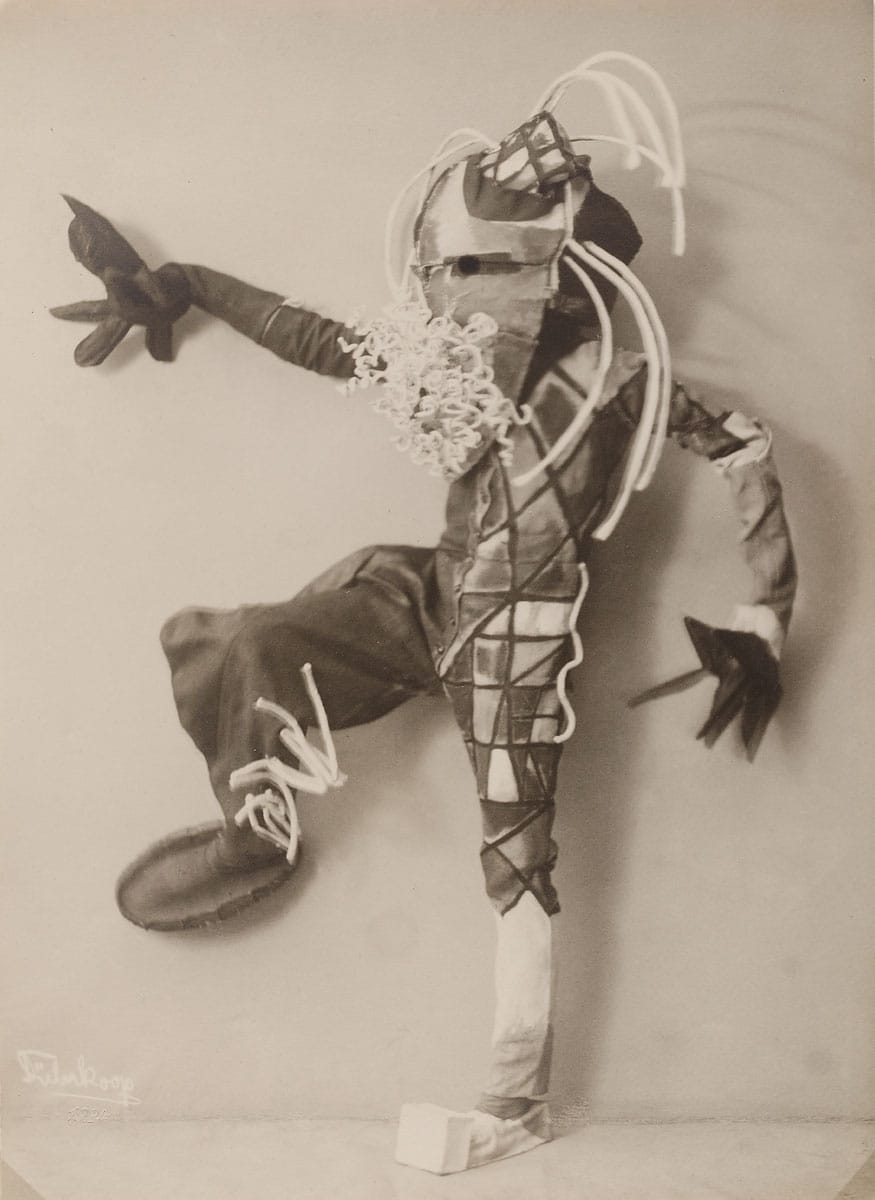 Dance costume for "Toboggan" (1924), black and white positive on silver gelatin paper