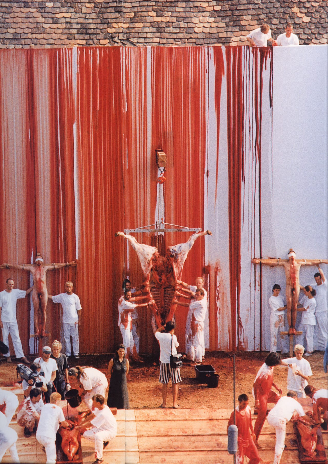 Nitsch, scenes from Orgien Mysterien Theater, Prinzendorf, ongoing (image courtesy of the artist)