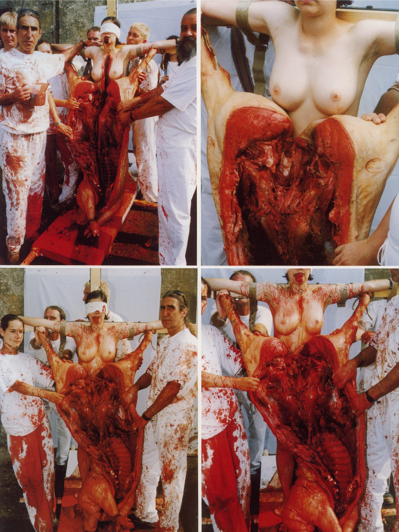 Nitsch, scenes from Orgien Mysterien Theater, Prinzendorf, ongoing (image courtesy of the artist)