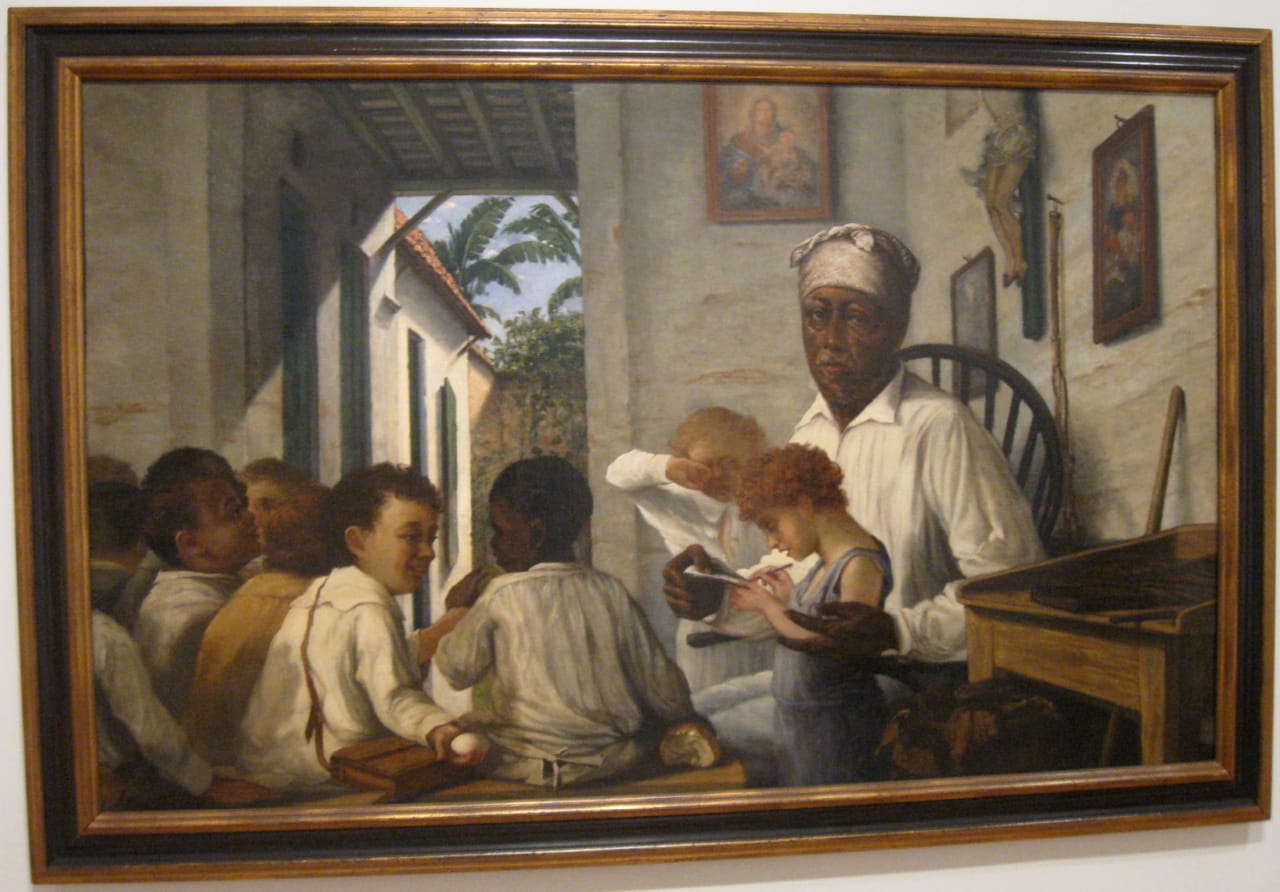 “Maestro Cordero’s School” (1890). All photos courtesy of the author for Hyperallergic.