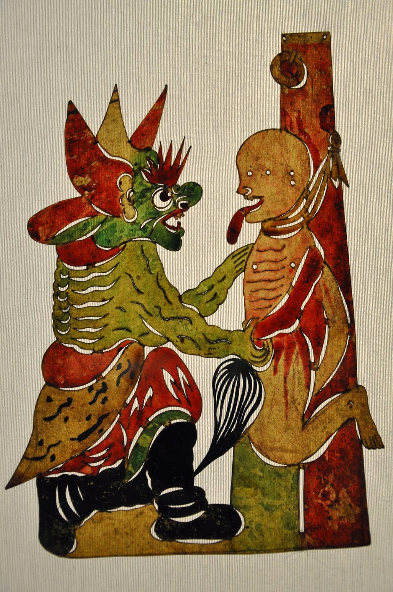 _Scene of Souls in Hell_ (19th century) Donkey skin, Shaanxi, China