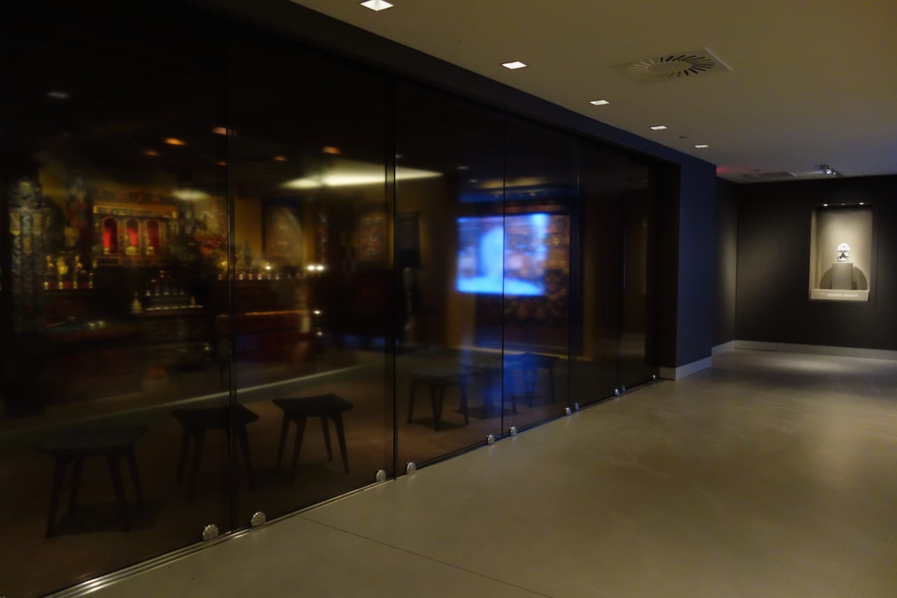 Outside the Shrine Room at the Rubin Museum of Art