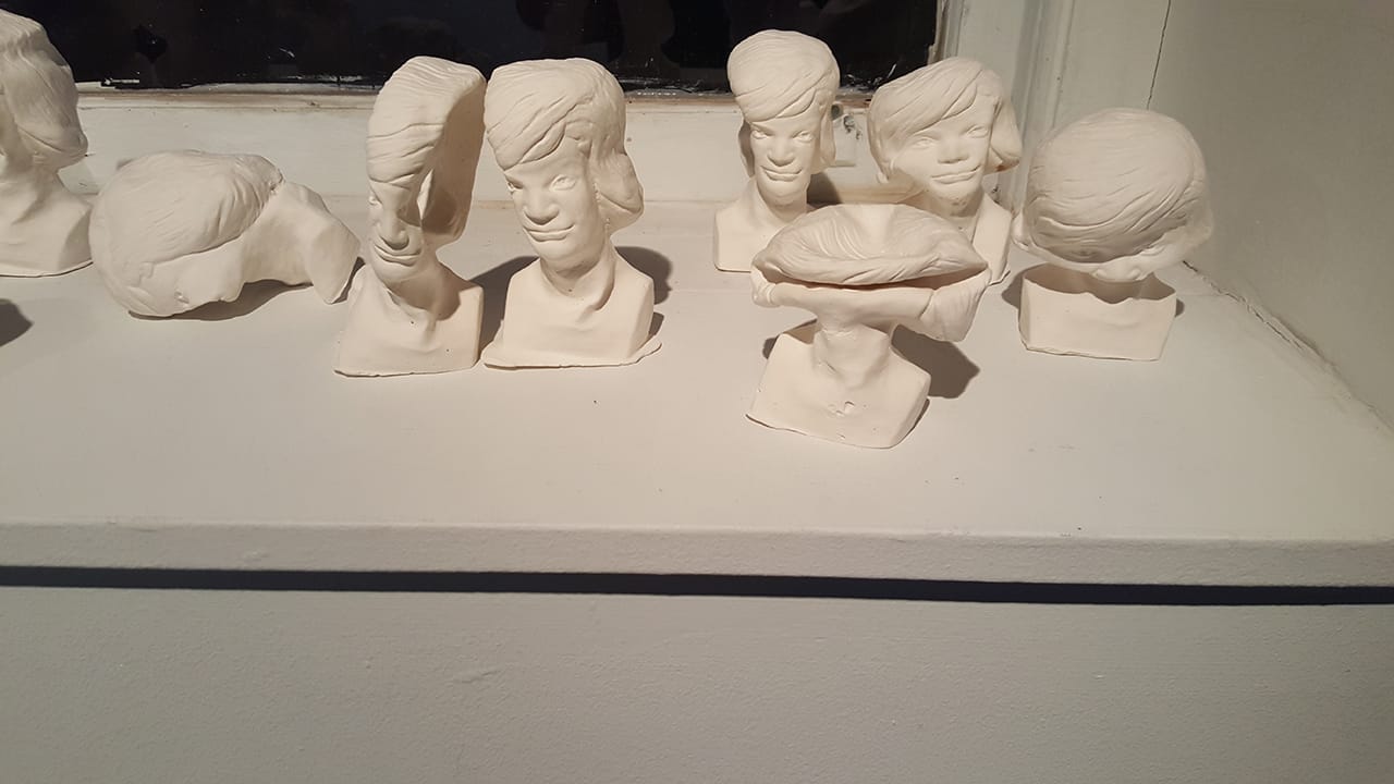 Scott Northrup, "Recurring Nightmare" (detail, 2013), cast plaster