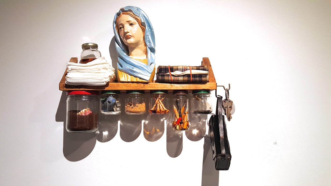 Scott Northrup, "Uncle Bud" (2008), assemblage (all photos by the author for Hyperallergic unless otherwise noted)