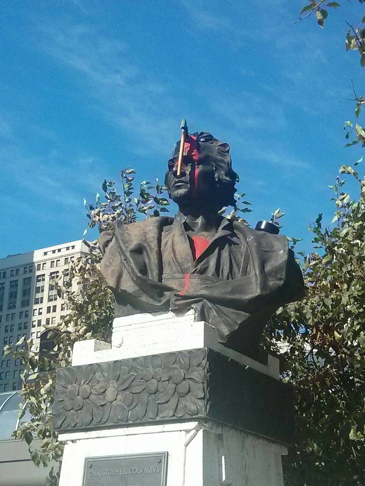 The axed Columbus (courtesy Imgur)