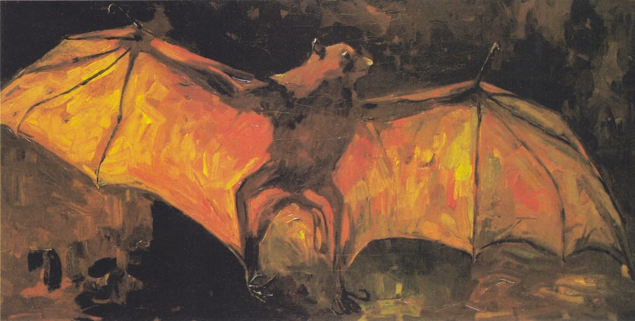 Vincent van Gogh, "The bat" (1886) (Van Gogh Museum, Amsterdam, via Wikimedia Commons)