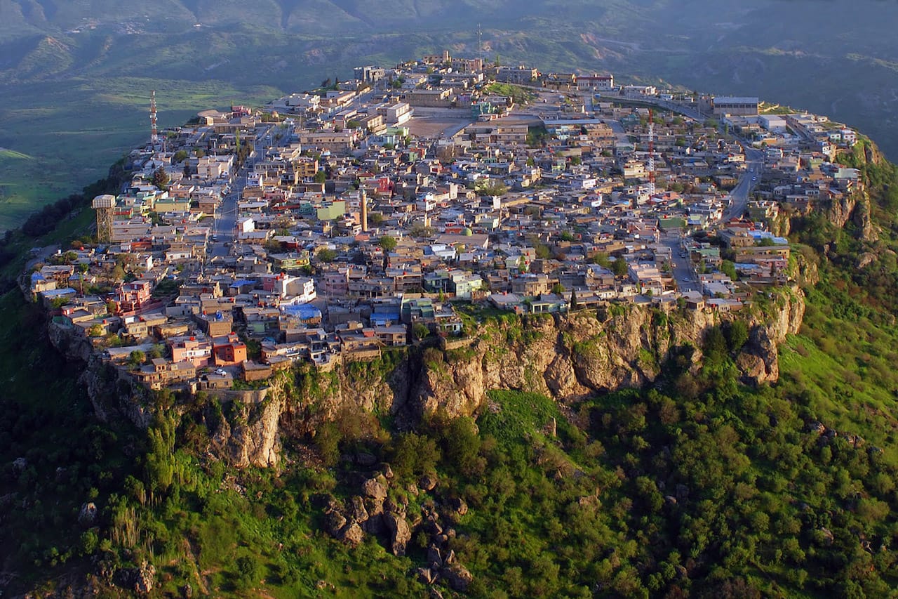Amedy, Iraq, in danger of development that may alter its historic structures (photo by Amedy Culture Center Archive/ World Monuments Fund)