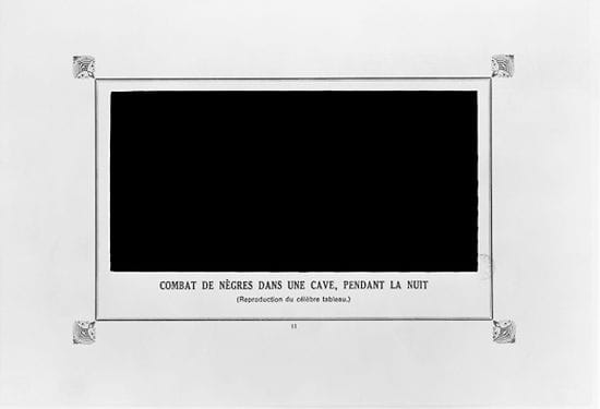 Alphonse Allais, "Combat des Negres dans une cave, pendant la nuit" ("Negroes Fighting in a Cellar at Night") (1897)
