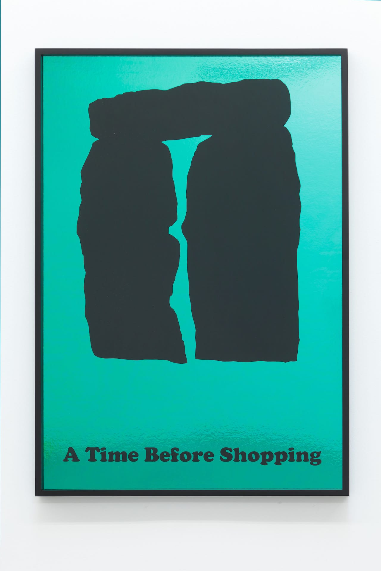 Jeremy Deller, "Time before shopping" from the series 'Posters' (2012) (photo by Thomas Mueller, courtesy the artist)