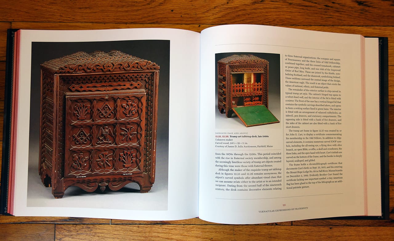 Pages from 'As Above So Below' (photo of the book for Hyperallergic)