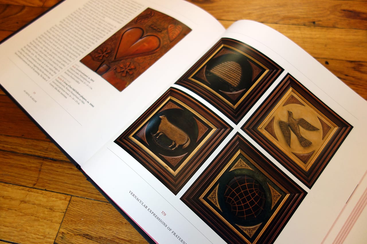 Pages from 'As Above So Below' (photo of the book for Hyperallergic)