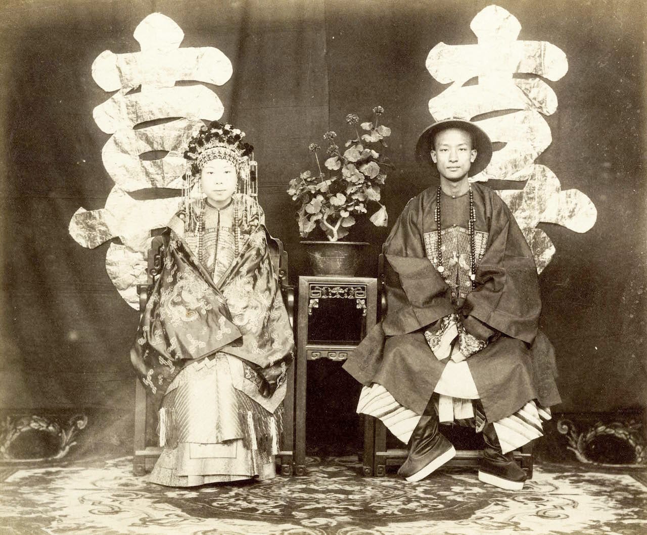 Thomas Child, "No. 182. Bride and Bridegroom" (1870s) (all photos courtesy of the Stephan Loewentheil Historical Photography of China Collection)