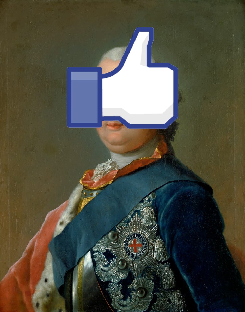 Image by Constant Dullaart featuring Johann Heinrich Tischbein the Elder's portrait of Friedrich II von Hessen (ca. 1770)