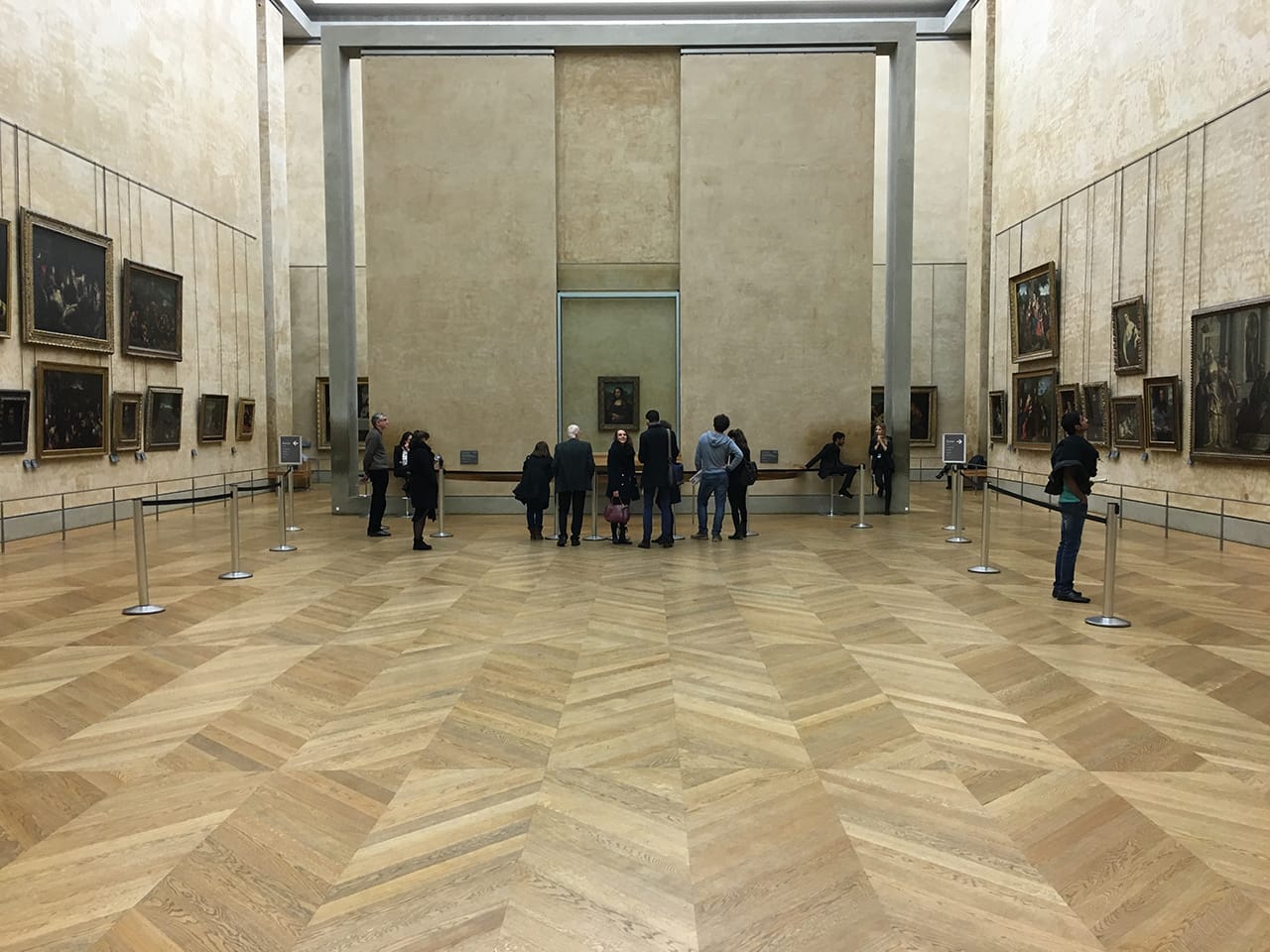 The Mona Lisa at the Louvre