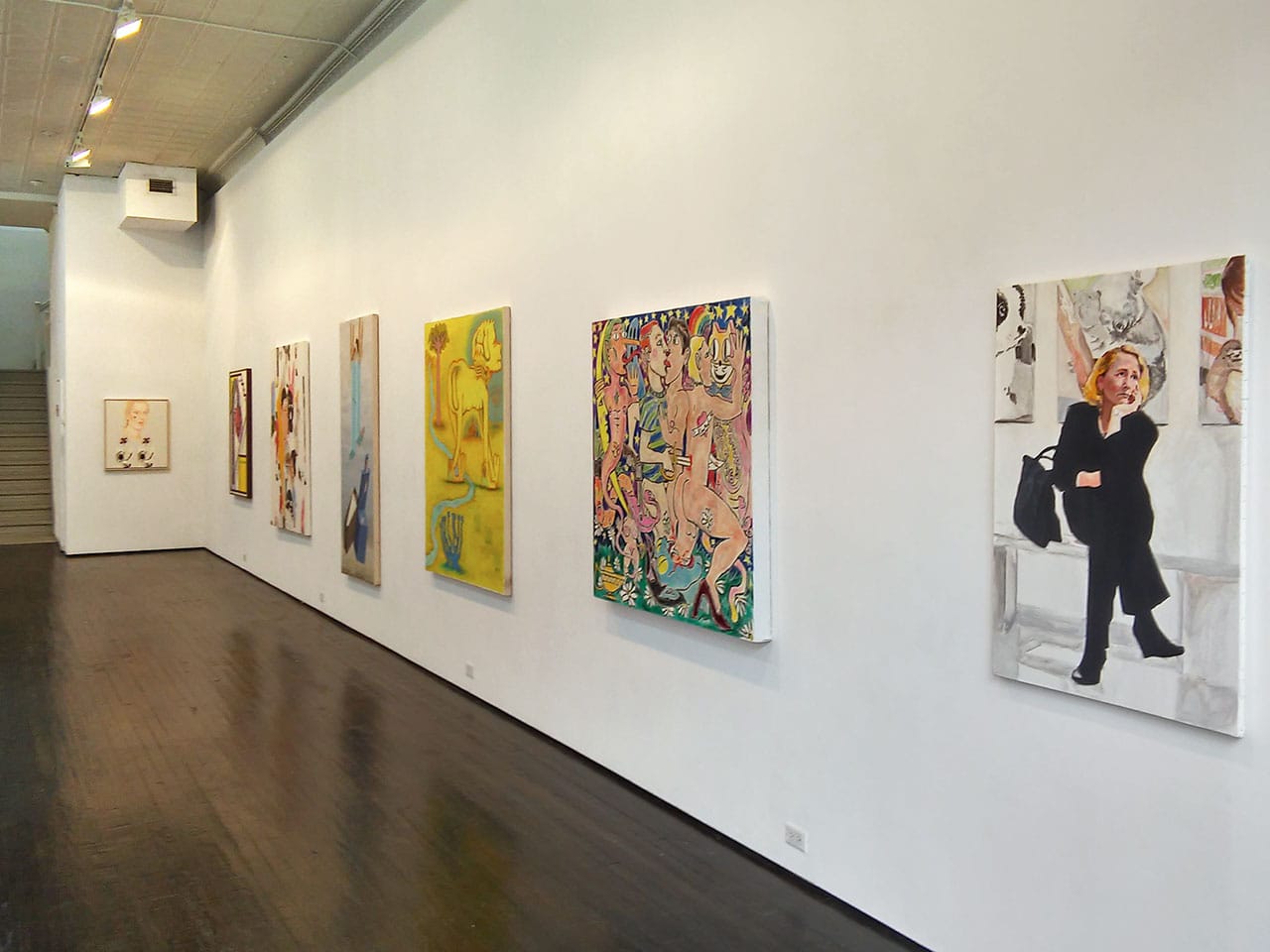 Installation view, 'Let's Get Figurative' at Nicelle Beauchene