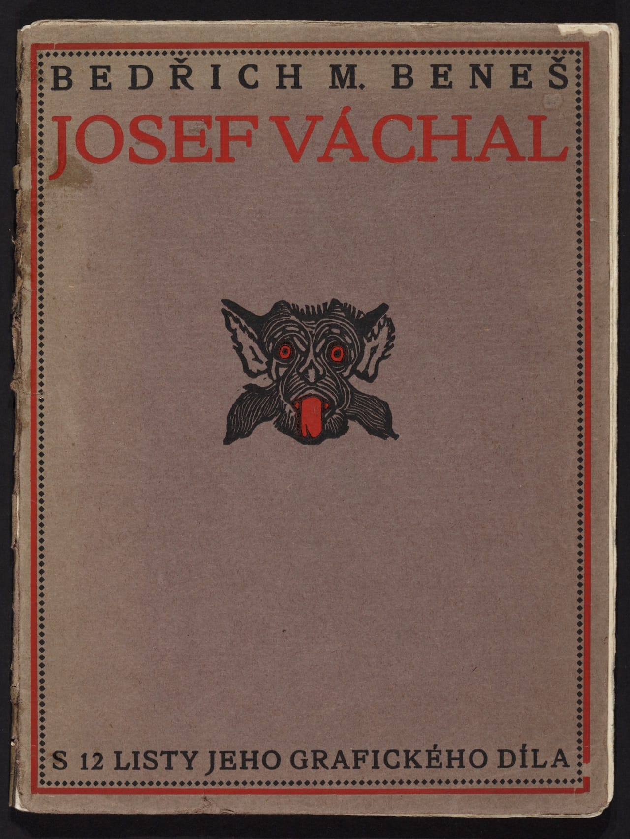 Josef Váchal, illustration for "Josef Váchal" (1914) by Bedřich Beneš Buchlovan