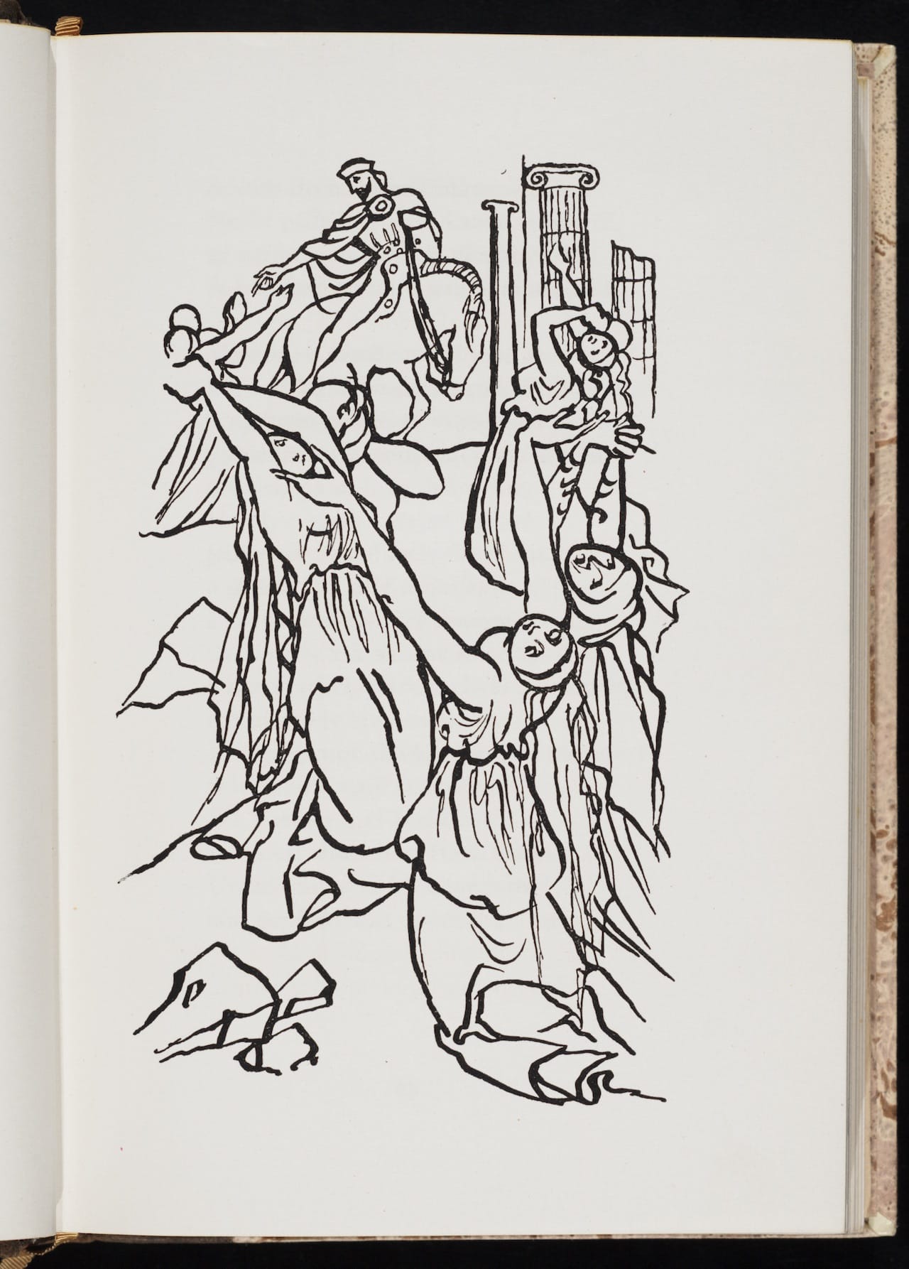 Karel Svolinský, illustration for "Canterburské povídky" (1941) by Geoffrey Chaucer