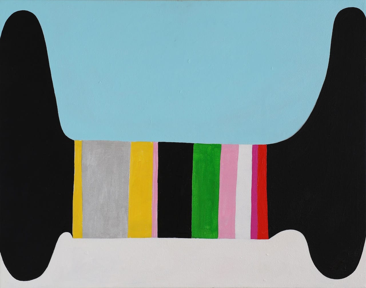 Andrew Masullo, "6091" (2014), oil on canvas, 22 x 28 in (all Masullo images courtesy Tibor de Nagy Gallery, NY)