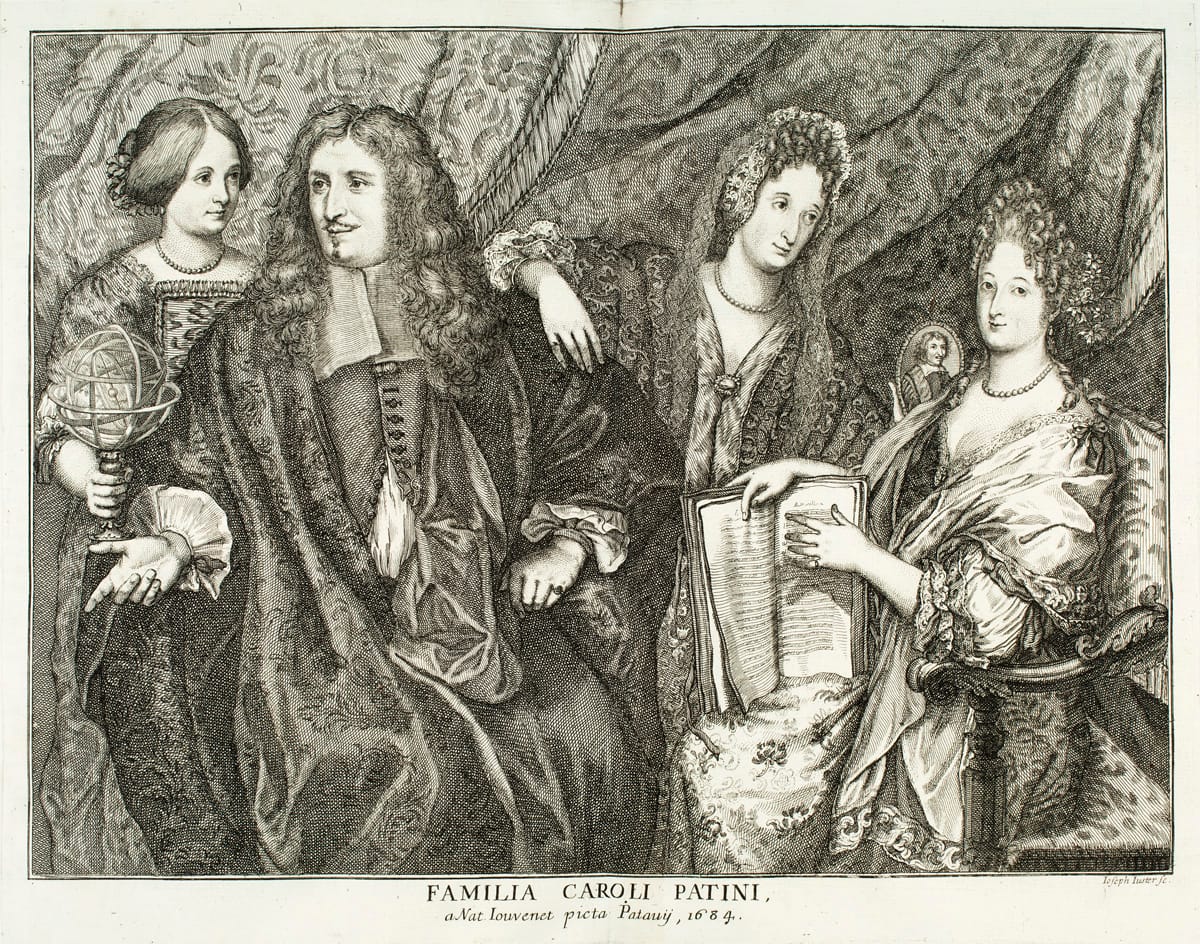 The Patin family (Familia Carolia Patini) (courtesy Marquand Library of Art and Archaeology, Princeton University)