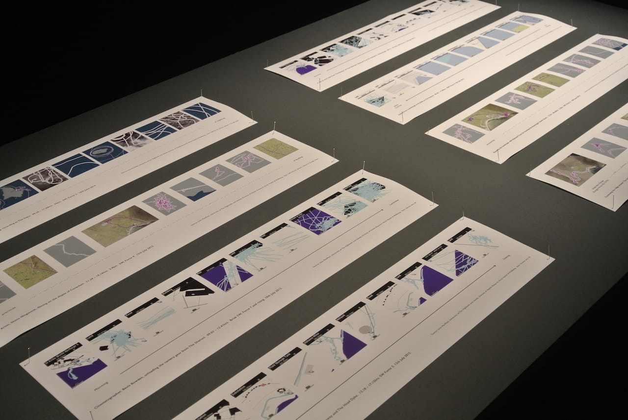 Shona Illingworth, "How Space Hides Time: GPS Journeys in the St Kildan Archipelago" (2015), printed GPS maps 