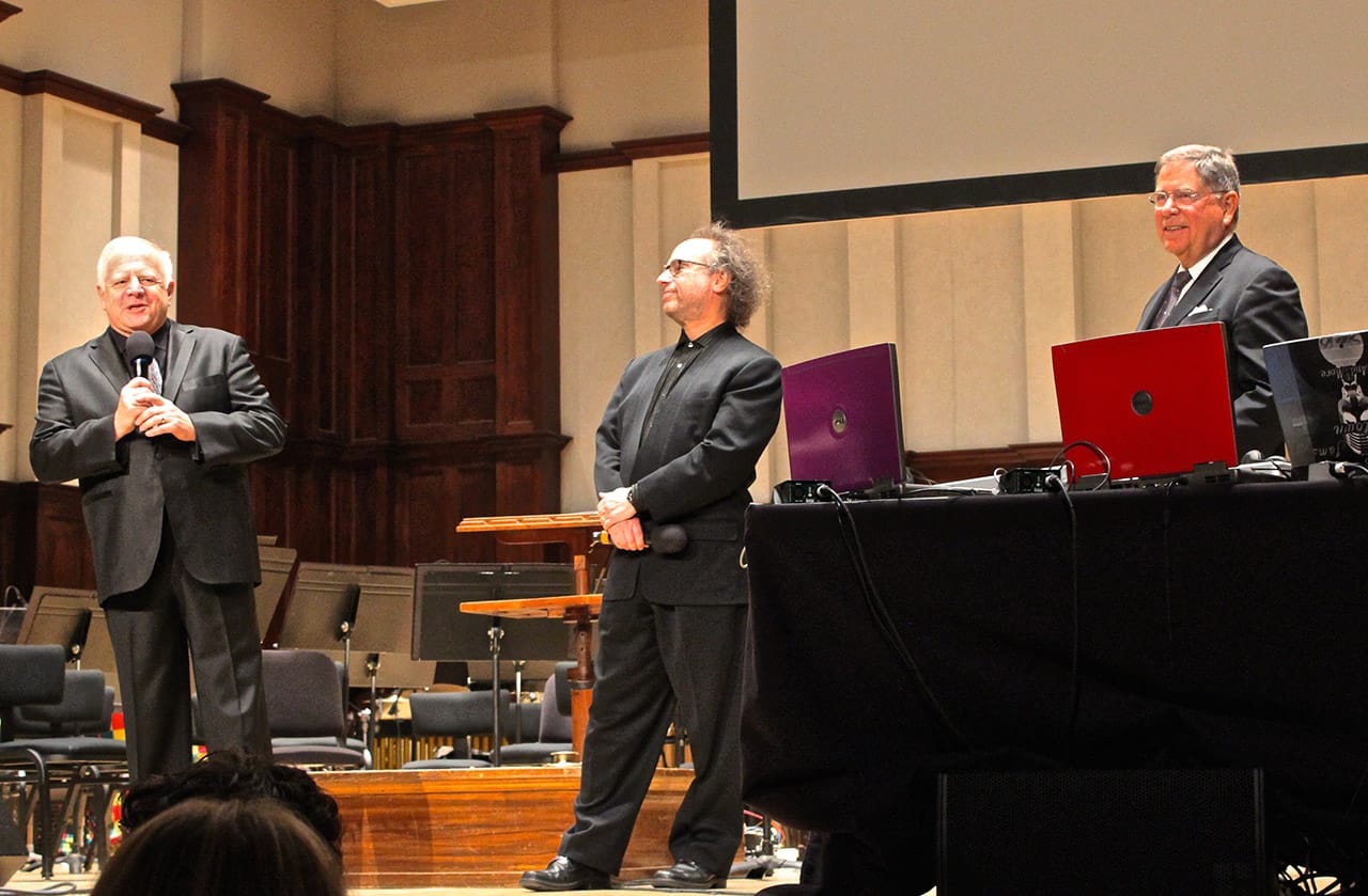 Leonard Slatkin, Tod Machover, and Alberto Ibargüen