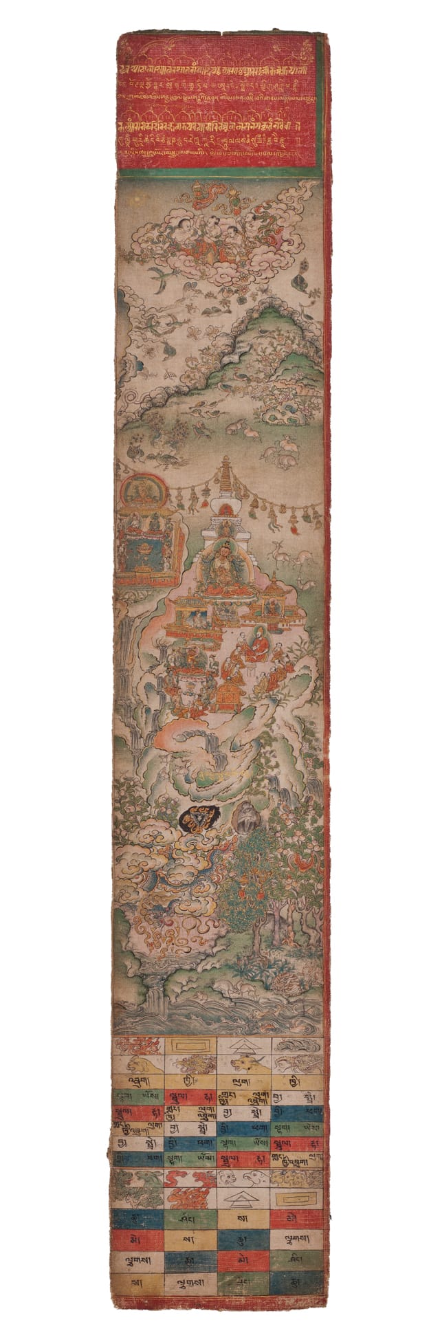 'White Beryl,' Sakya, Tibet (mid-18th century), painted by Sonam Peljor (courtesy Rubin Museum of Art)